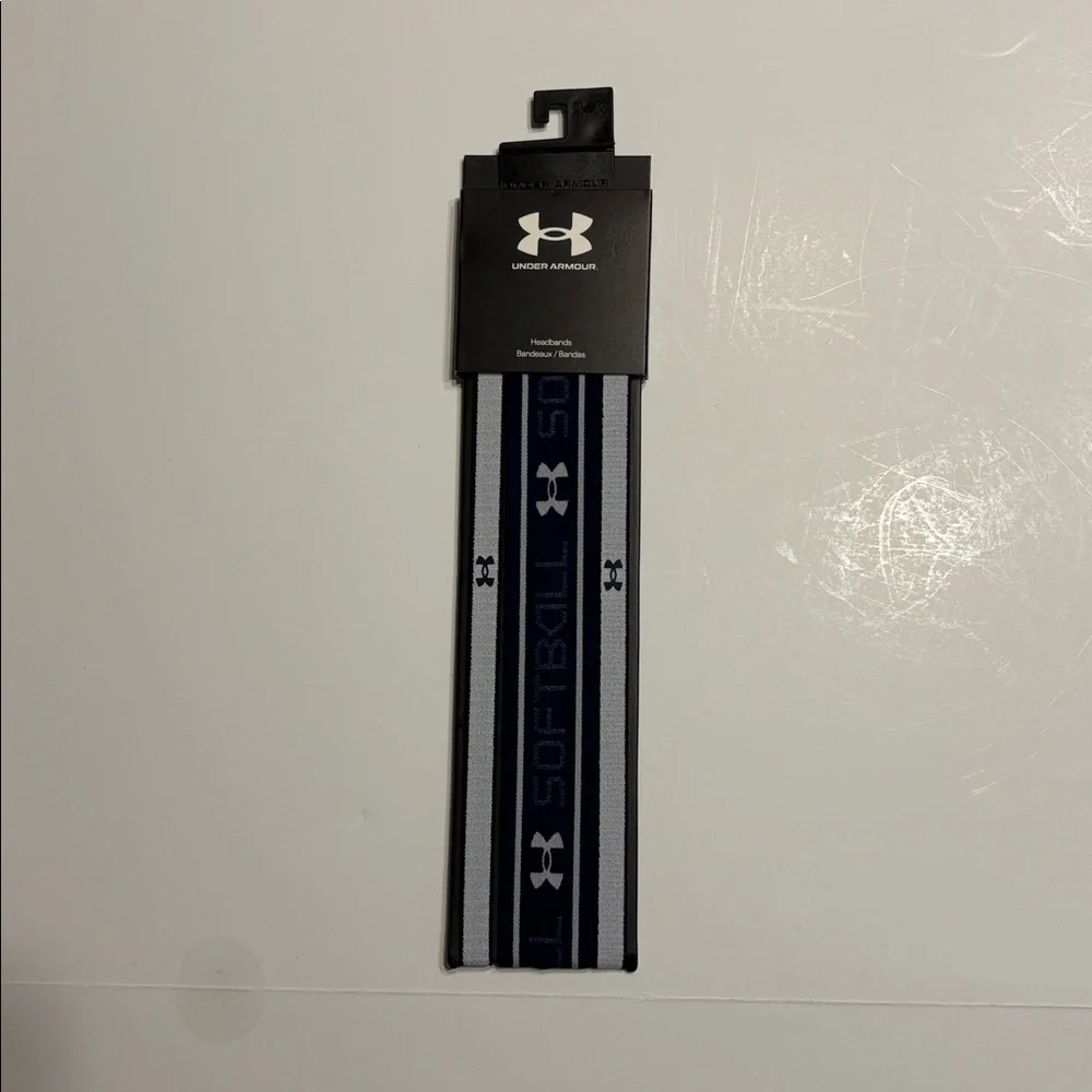 Under Armour Softball Headbands 3 Pack in Blue and Gray